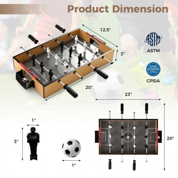 Game Room Size Football Table with Non-slip Handle - Image 3