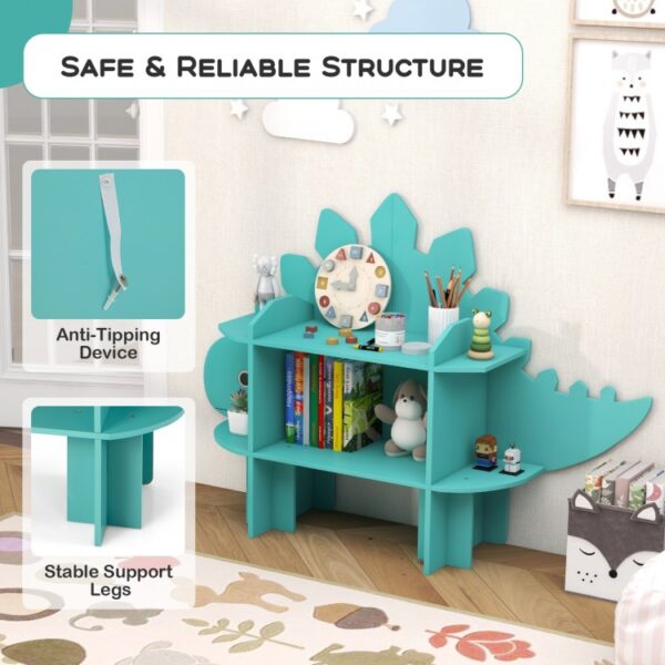 Kids Bookcase Shelf Toy Storage Organizer with Open Storage Shelves - Image 5