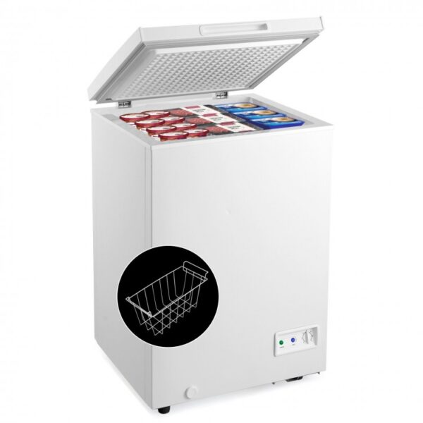 3.5/5 Cu.ft Compact Chest Freezer with Removable Storage Basket