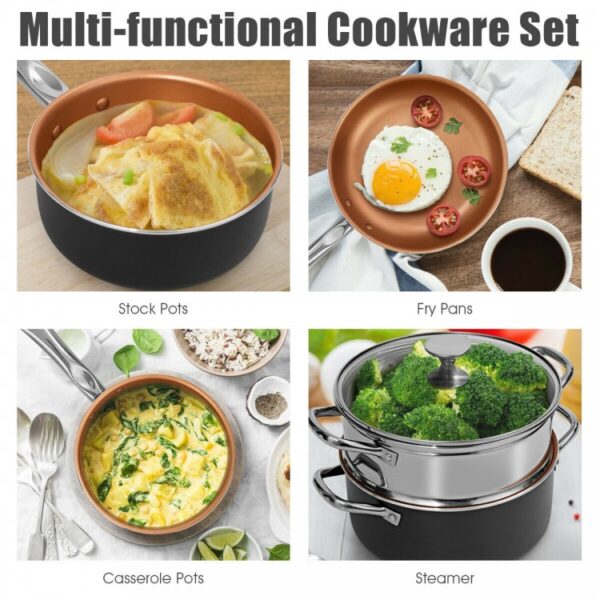 12-Piece Safe Non-stick Cookware Set - Image 5