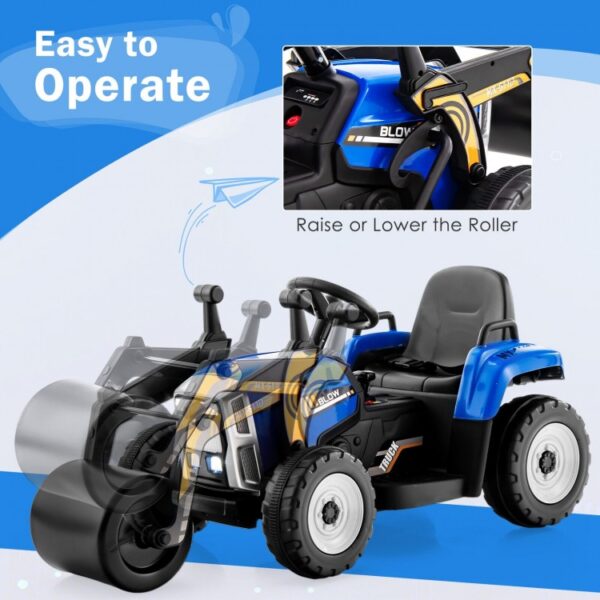 12V Kids Ride on Road Roller with 2.4G Remote Control - Image 2