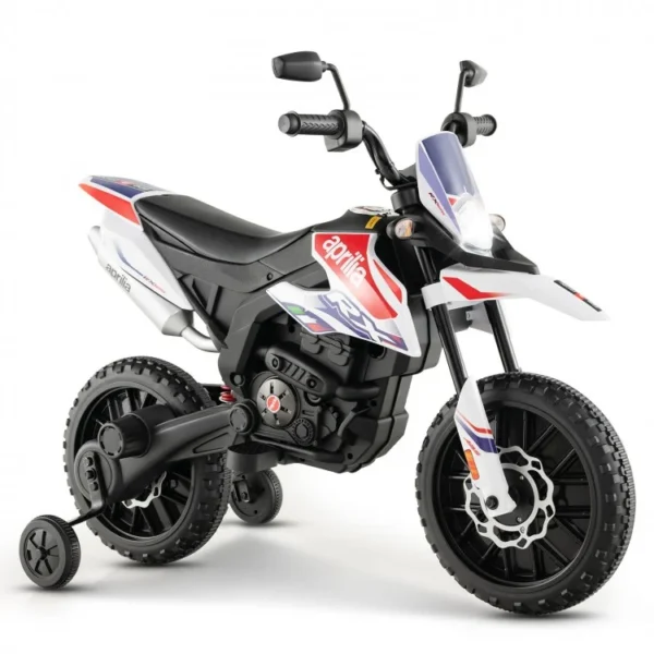 Aprilia Licensed Kids Ride On Motorcycle with 2 Training Wheels