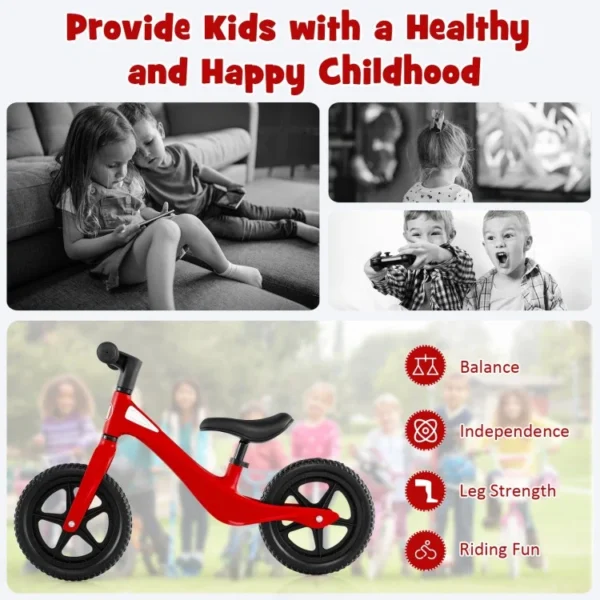 Kids Balance Bike with Rotatable Handlebar for 2-6 Years Old - Image 4