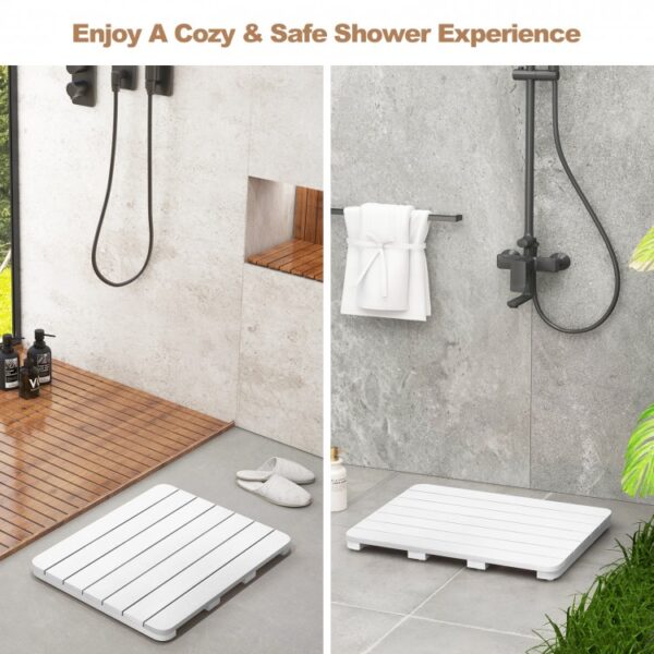 Waterproof HIPS Bath Spa Shower Mat with Non Slip Foot Pads - Image 3