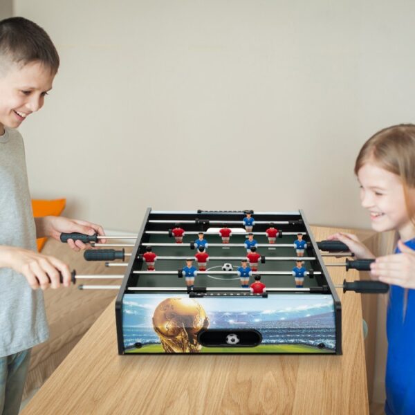 37 Inch Mini Foosball Table with Score Keeper and Removable Legs - Image 6