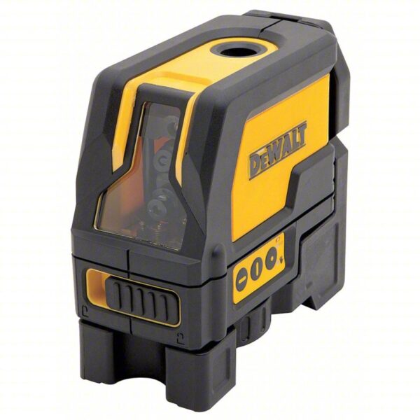 DEWALT Cross Line and Plumb Laser: 2 Lines and 2 Dots, Red Beam, 0 Planes, ±1/8 in @ 30 ft Accuracy