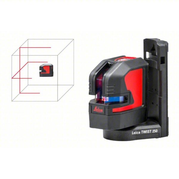 LEICA LINO Cross Line Laser Kit: 2 Lines and 0 Dots, Red Beam, 0 Planes, Horizontal/Vertical - Image 2