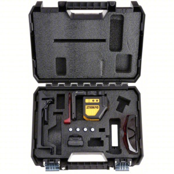 DEWALT Cross Line Laser: 2 Lines and 0 Dots, Red Beam, 0 Planes, ±0.125 in Accuracy, Included