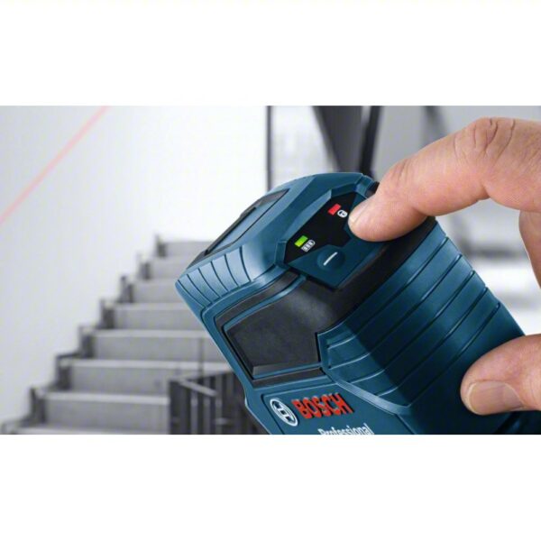 BOSCH Cross Line Laser: 2 Lines and 0 Dots, Red Beam, 0 Planes, ±1/8 in @ 33 ft Accuracy, Included - Image 3