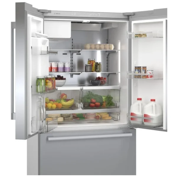 Bosch 500 Series B36CD50SNS French Door Refrigerator, 36 inch Width, ENERGY STAR Certified, Counter Depth, 20.8 cu. ft. Capacity, Stainless Steel colour UltraClarityPro, VitaFresh Plus, Home Connect, QuickIcePro - Image 7