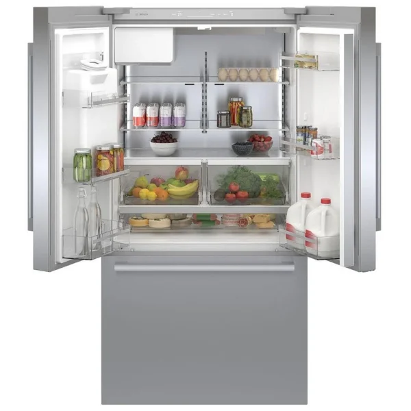 Bosch 500 Series B36CD50SNS French Door Refrigerator, 36 inch Width, ENERGY STAR Certified, Counter Depth, 20.8 cu. ft. Capacity, Stainless Steel colour UltraClarityPro, VitaFresh Plus, Home Connect, QuickIcePro - Image 5