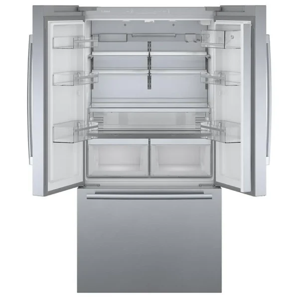 Bosch 800 Series B36CT80SNS French Door Refrigerator, 36 inch Width, ENERGY STAR Certified, Counter Depth, 21.0 cu. ft. Capacity, Stainless Steel colour FarmFresh System, FlexBar, AirFresh filter - Image 2