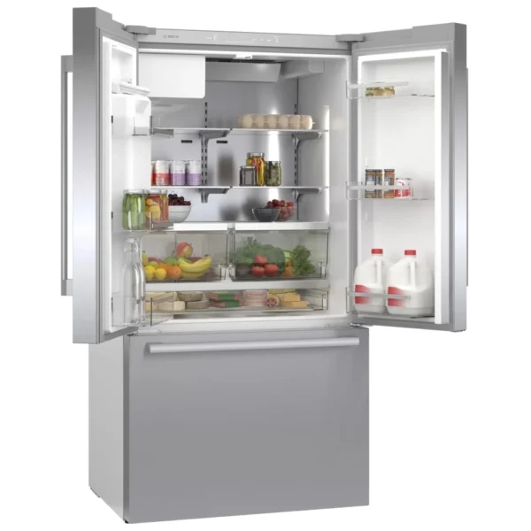 Bosch 500 Series B36FD50SNS French Door Refrigerator, 36 inch Width, ENERGY STAR Certified, 26.0 cu. ft. Capacity, Stainless Steel colour VitaFresh Plus, Home Connect, QuickIce Pro - Image 6