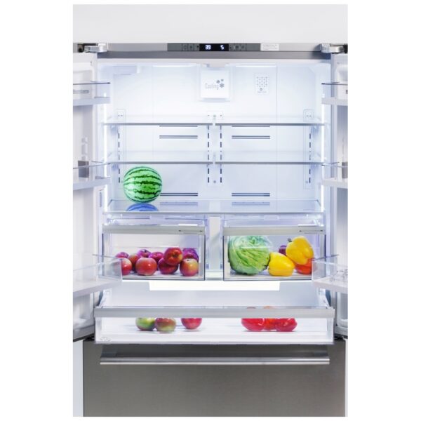 Blomberg BRFD2230XSS French Door Refrigerator, 36 inch Width, Counter Depth, 19.86 cu. ft. Capacity, Stainless Steel colour - Image 5