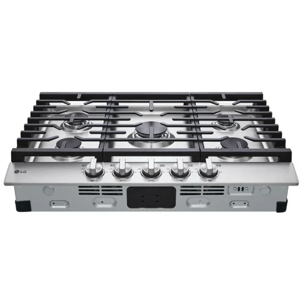 LG CBGJ3023S Gas Cooktop, 30 inch Exterior Width, 5 Burners, Stainless Steel colour - Image 4