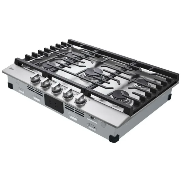 LG CBGJ3023S Gas Cooktop, 30 inch Exterior Width, 5 Burners, Stainless Steel colour - Image 6