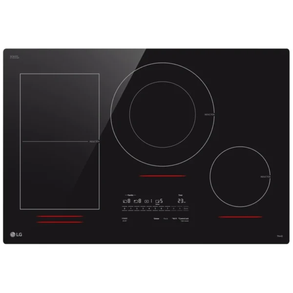 LG CBIH3017BE Induction Cooktop, 30 inch Exterior Width, 4 Burners, Induction, Black Ceramic colour