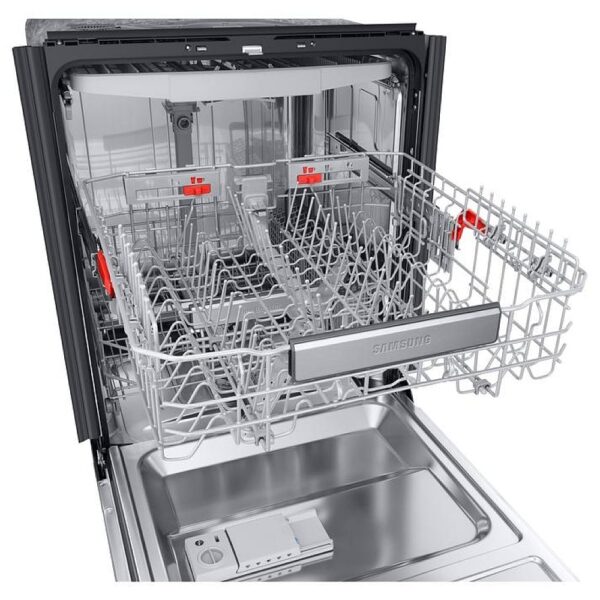 Samsung DW80R9950US - DW80R9950US/AC Dishwasher, 24 inch Exterior Width, 39 dB Decibel Level, Fully Integrated, Stainless Steel (Interior), 7 Wash Cycles, 15 Capacity (Place Settings), Wifi Enabled, Stainless Steel colour AquaBlast, Zone Booster, Digital Leak Sensor - Image 2