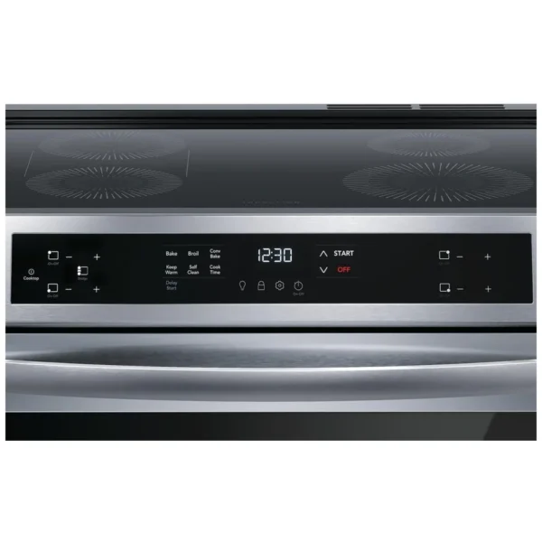 Frigidaire FCFI308CAS Induction Range, 30 inch Exterior Width, Self Clean, Convection, 4 Burners, 5.3 cu. ft. Capacity, Storage Drawer, 1 Ovens, Stainless Steel colour - Image 7