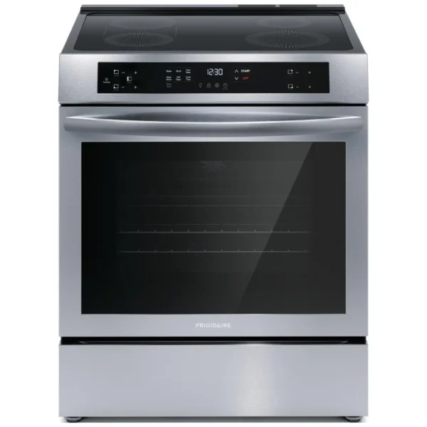 Frigidaire FCFI308CAS Induction Range, 30 inch Exterior Width, Self Clean, Convection, 4 Burners, 5.3 cu. ft. Capacity, Storage Drawer, 1 Ovens, Stainless Steel colour