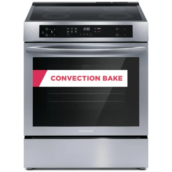 Frigidaire FCFI308CAS Induction Range, 30 inch Exterior Width, Self Clean, Convection, 4 Burners, 5.3 cu. ft. Capacity, Storage Drawer, 1 Ovens, Stainless Steel colour - Image 2