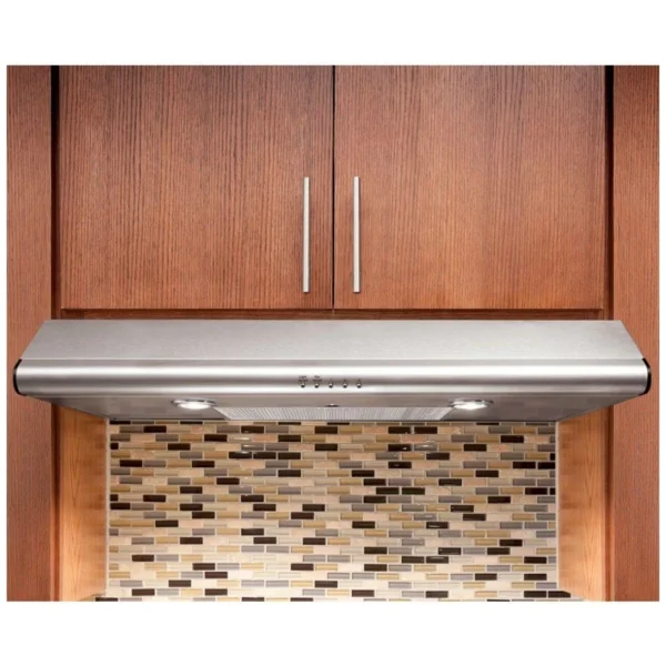 Frigidaire FHWC3040MS Range Hood, 30 inch Exterior Width, Under-Cabinet, Under-Cabinet, 300 CFM, Accepts Both, Halogen , Dishwasher Safe Filters, 3, Stainless Steel colour Blower Included - Image 7