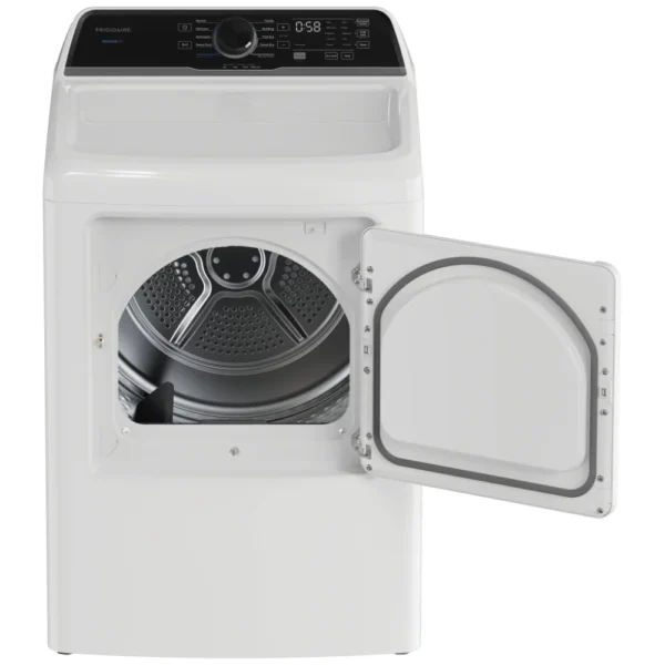 Frigidaire FLVG7523BW Gas Dryer, 27 inch Width, 7 cu. ft. Capacity, 5 Temperature Settings, Steel Drum, White colour - Image 3