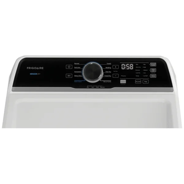 Frigidaire FLVG7523BW Gas Dryer, 27 inch Width, 7 cu. ft. Capacity, 5 Temperature Settings, Steel Drum, White colour - Image 4