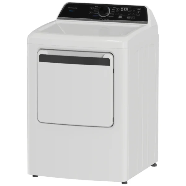 Frigidaire FLVG7523BW Gas Dryer, 27 inch Width, 7 cu. ft. Capacity, 5 Temperature Settings, Steel Drum, White colour - Image 2