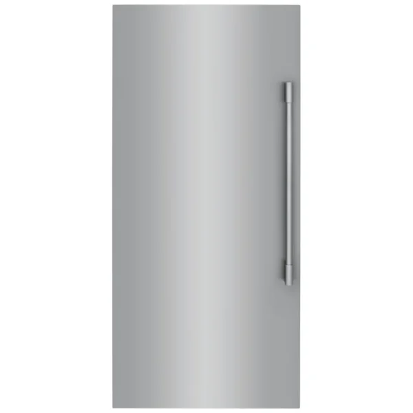 Frigidaire Professional FPFU19F8WF Upright Freezer, 33 inch Width, 18.6 cu. ft. Capacity, Frost Free, Reversible Door, Interior Light (Freezer), Ice Maker, Stainless Steel colour Upright Freezer