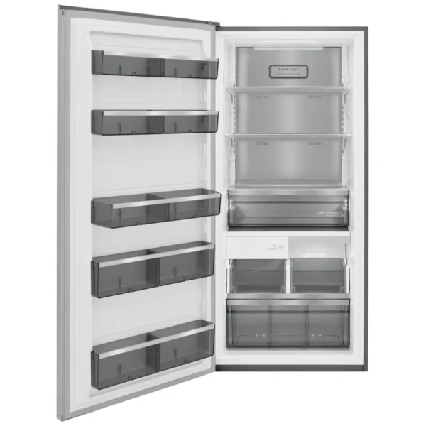 Frigidaire Professional FPFU19F8WF Upright Freezer, 33 inch Width, 18.6 cu. ft. Capacity, Frost Free, Reversible Door, Interior Light (Freezer), Ice Maker, Stainless Steel colour Upright Freezer - Image 5