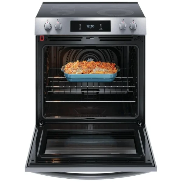 Frigidaire Gallery GCFE306CBF Electric Range, 30 inch Exterior Width, Self Clean, Convection, 5 Burners, 6.2 cu. ft. Capacity, Storage Drawer, Air Fry, 1 Ovens, Stainless Steel colour Steam Cooking, Air Sous Vide - Image 5