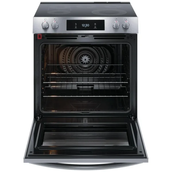 Frigidaire Gallery GCFE306CBF Electric Range, 30 inch Exterior Width, Self Clean, Convection, 5 Burners, 6.2 cu. ft. Capacity, Storage Drawer, Air Fry, 1 Ovens, Stainless Steel colour Steam Cooking, Air Sous Vide - Image 4