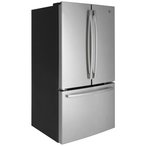 GE GNE27JYMFS French Door Refrigerator, 36 inch Width, ENERGY STAR Certified, 27.0 cu. ft. Capacity, Stainless Steel colour - Image 3