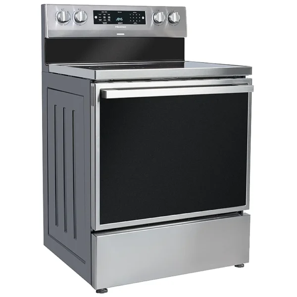 Hisense HBE3501CPS Electric Range, 30 inch Exterior Width, Self Clean, Convection, 5 Burners, 5.8 cu. ft. Capacity, Storage Drawer, Air Fry, 1 Ovens, Stainless Steel colour - Image 3