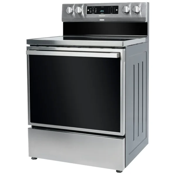 Hisense HBE3501CPS Electric Range, 30 inch Exterior Width, Self Clean, Convection, 5 Burners, 5.8 cu. ft. Capacity, Storage Drawer, Air Fry, 1 Ovens, Stainless Steel colour - Image 4