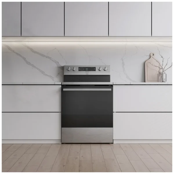 Hisense HBE3502CAS Electric Range, 30 inch Exterior Width, Convection, 5 Burners, 5.8 cu. ft. Capacity, Storage Drawer, Air Fry, 1 Ovens, Stainless Steel colour - Image 2