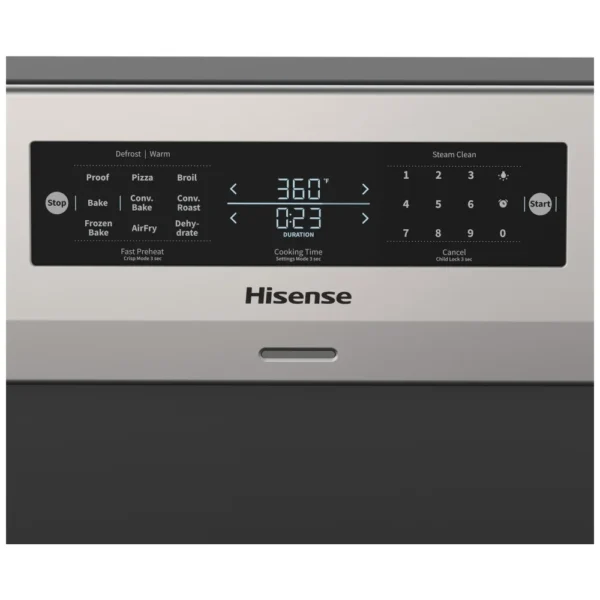 Hisense HBE3502CAS Electric Range, 30 inch Exterior Width, Convection, 5 Burners, 5.8 cu. ft. Capacity, Storage Drawer, Air Fry, 1 Ovens, Stainless Steel colour - Image 6