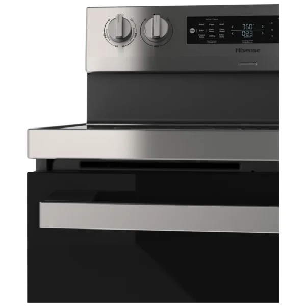 Hisense HBE3502CAS Electric Range, 30 inch Exterior Width, Convection, 5 Burners, 5.8 cu. ft. Capacity, Storage Drawer, Air Fry, 1 Ovens, Stainless Steel colour - Image 7