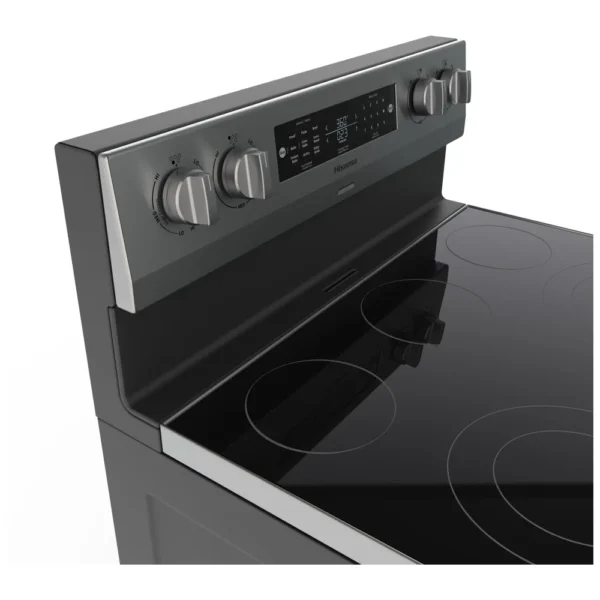 Hisense HBE3502CAS Electric Range, 30 inch Exterior Width, Convection, 5 Burners, 5.8 cu. ft. Capacity, Storage Drawer, Air Fry, 1 Ovens, Stainless Steel colour - Image 10