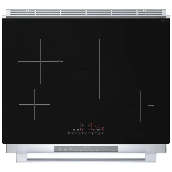 Bosch 800 Series HII8057C Induction Range, 30 inch Exterior Width, Self Clean, Convection, 4 Burners, 4.6 cu. ft. Capacity, Warming Drawer, 1 Ovens, Stainless Steel colour True European Convection, Temperature Probe - Image 3