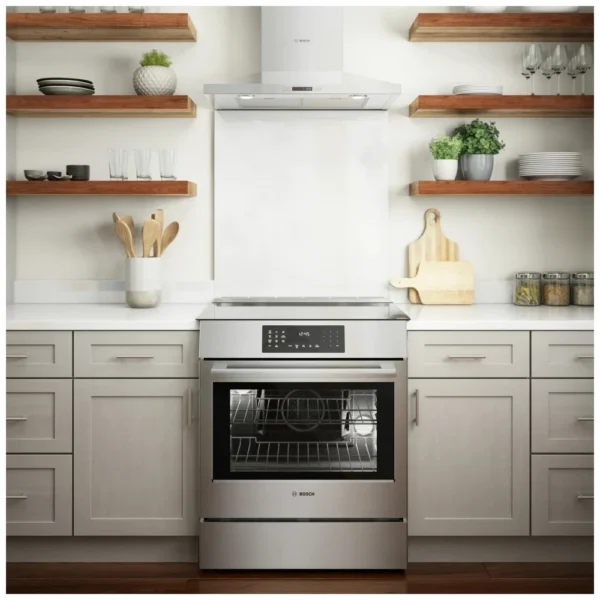 Bosch 800 Series HII8057C Induction Range, 30 inch Exterior Width, Self Clean, Convection, 4 Burners, 4.6 cu. ft. Capacity, Warming Drawer, 1 Ovens, Stainless Steel colour True European Convection, Temperature Probe - Image 7