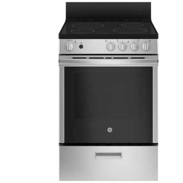 GE JCAS640RMSS Electric Range, 24 inch Exterior Width, 4 Burners, 2.9 cu. ft. Capacity, Storage Drawer, 1 Ovens, Stainless Steel colour - Image 7