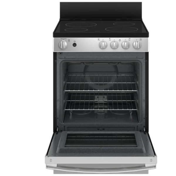 GE JCAS640RMSS Electric Range, 24 inch Exterior Width, 4 Burners, 2.9 cu. ft. Capacity, Storage Drawer, 1 Ovens, Stainless Steel colour - Image 8