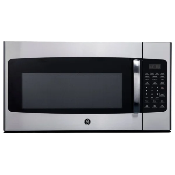 GE JVM2165SMSS Over the Range Microwave, 1.6 cu. ft. Capacity, 300 CFM, Halogen , 30 inch Exterior Width, Stainless Steel colour