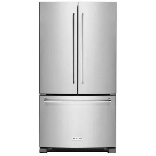 KitchenAid KRFC300ESS French Door Refrigerator, 36 inch Width, ENERGY STAR Certified, Counter Depth, 20.0 cu. ft. Capacity, Stainless Steel colour ExtendFresh Temperature Management System, Preserva Food Care System