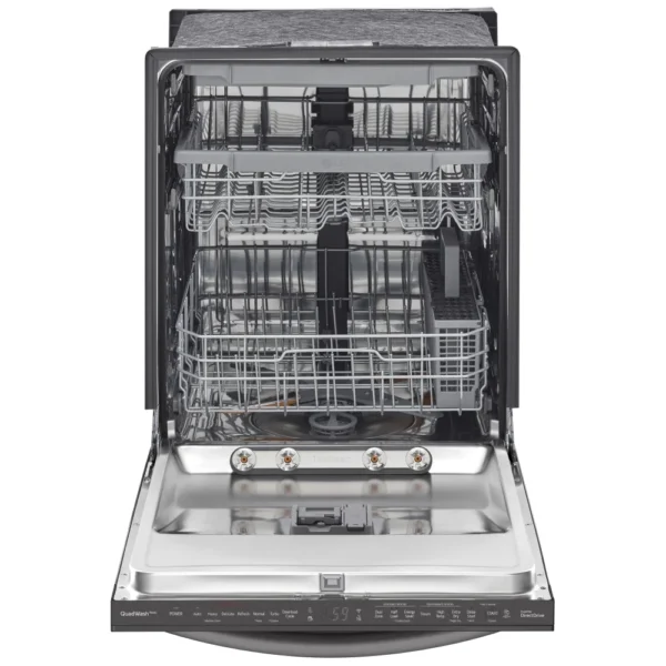 LG LDTS5552D Dishwasher, 24 inch Exterior Width, 46 dB Decibel Level, Fully Integrated, Stainless Steel (Interior), 9 Wash Cycles, 15 Capacity (Place Settings), Wifi Enabled, Black Stainless Steel colour TrueSteam - Image 3