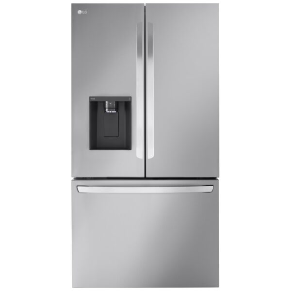 LG LRFXC2606S French Door Refrigerator, 36 inch Width, ENERGY STAR Certified, Counter Depth, 26 cu. ft. Capacity, Stainless Steel colour Dual Ice Maker, Cool Guard, Air Filter, Freezer Located Ice Dispenser,Door Cooling+