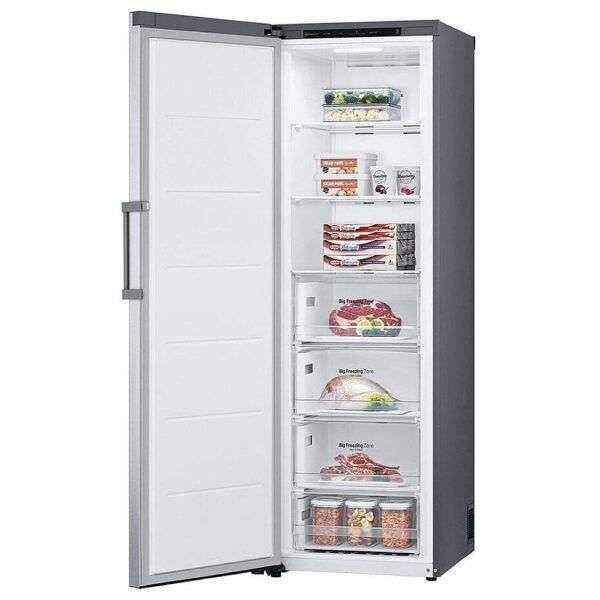 LG LROFC1104V Upright Freezer, 24 inch Width, 11.4 cu ft cu. ft., Platinum Silver colour - Image 2