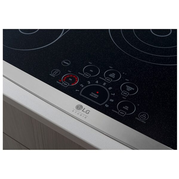 LG Studio LSCE305ST Electric Cooktop, 30 inch Exterior Width, 5 Burners, Stainless Steel colour - Image 3